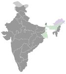 Inde • |0650/0950| • dynastie Mlechchha: carte